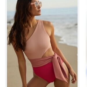 New!Beach Riot Claire One‎ Piece Ribbed Swimsuit